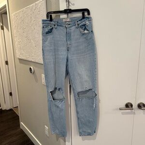 Abercrombie 90s Straight Ultra High Rise Jeans Curve Love